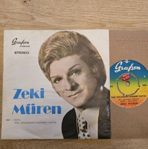 Zeki Müren – Dertli / Yeşil Gözlerinden Muhabbet Kaptım 45LİK PLAK