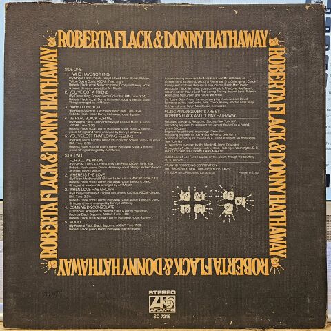 Roberta Flack & Donny Hathaway – Roberta Flack & Donny Hathaway LP PLAK
