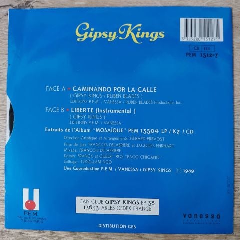 Gipsy Kings – Caminando Por La Calle 45LİK PLAK