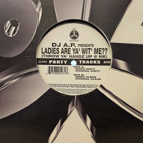 DJ A.P. – Ladies Are Ya' Wit' Me?? (Throw Ya' Handz Up @ Me) LP PLAK