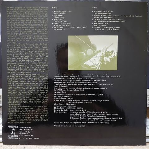 Dario Domingues – The End Of The Yahgans Journey (Die Reise Der Yahgan Ist Zu Ende) LP PLAK