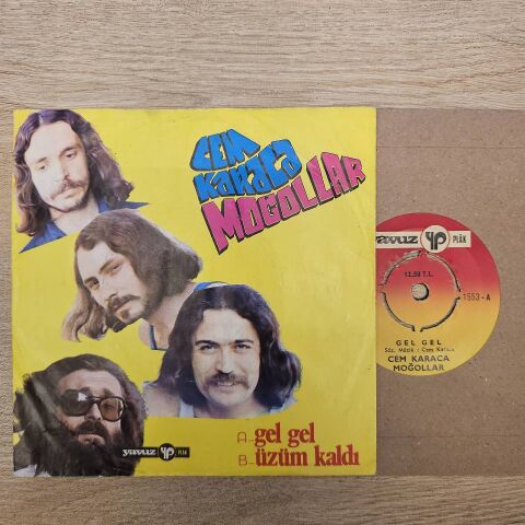 Cem Karaca & Moğollar – Gel Gel / Üzüm Kaldı 45LİK PLAK