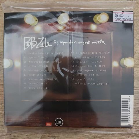 BABA ZULA - ÜÇ OYUNDAN ONYEDİ MÜZİK CD