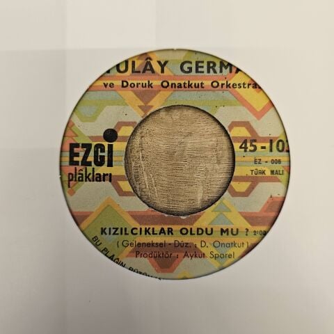 Tülây German Ve Doruk Onatkut Orkestrası – Yarının Şarkısı / Kızılcıklar Oldu Mu? 45LİK PLAK...