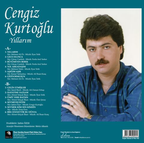 CENGİZ KURTOĞLU - YILLARIM LP PLAK