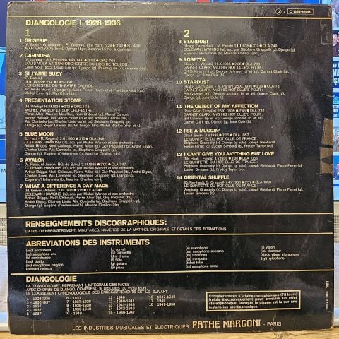 Django Reinhardt – Djangologie 1 LP PLAK