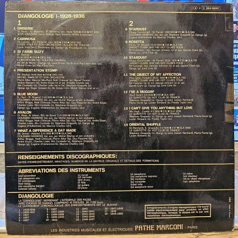 Django Reinhardt – Djangologie 1 LP PLAK