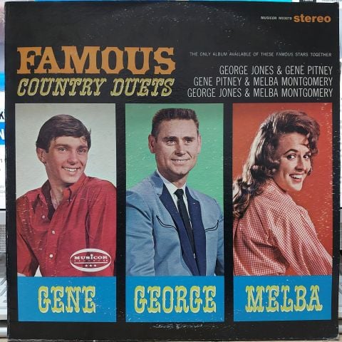 George Jones (2), Gene Pitney, Melba Montgomery – Famous Country Duets LP PLAK