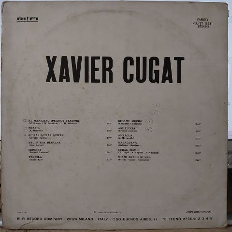 Xavier Cugat – Xavier Cugat LP PLAK