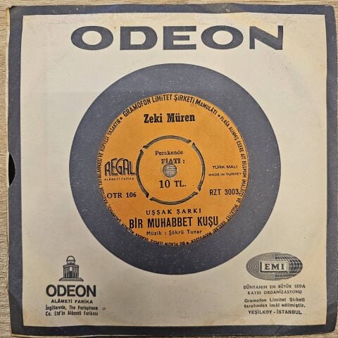 Zeki Müren – Bir Muhabbet Kuşu / Hasretin Sancısı 45LİK PLAK
