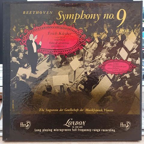 Beethoven*, Erich Kleiber Conducting The Vienna Philharmonic Orchestra*, Singverein Der Gesellschaft Der Musikfreunde, Vienna* Soloists Hilde Gueden*, Sieglinde Wagner, Anton Dermota, Ludwig Weber – Symphony No. 9 Choral BOX SET LP PLAK