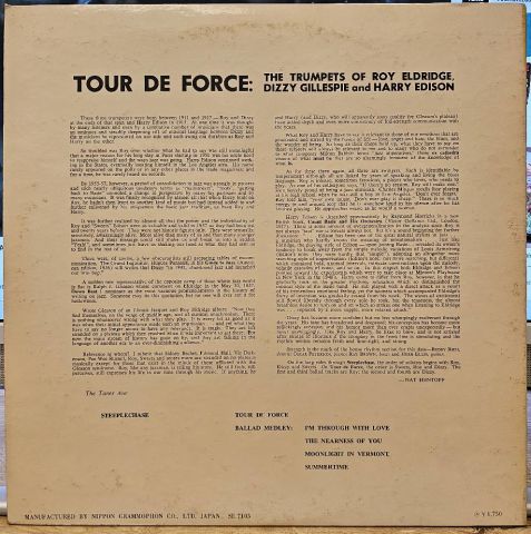Roy Eldridge, Dizzy Gillespie, Harry Edison – Tour De Force LP PLAK