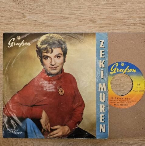 Zeki Müren – Kıskanırım / Ömrümce Adım Adım 45LİK PLAK