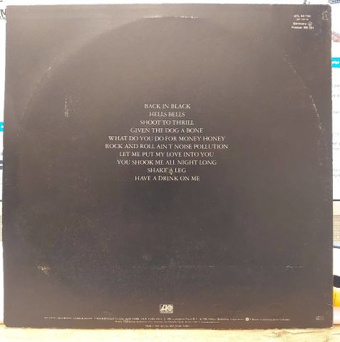 AC/DC – Back In Black LP PLAK
