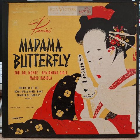 Puccini*, Toti Dal Monte, Beniamino Gigli, Mario Basiola, Orchestra Of The Royal Opera House, Rome,* Conductor Oliviero De Fabritiis – Madama Butterfly BOX SET LP PLAK