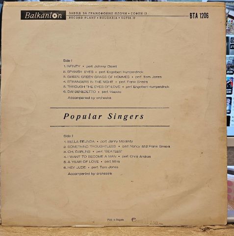Various – Popular Singers LP PLAK