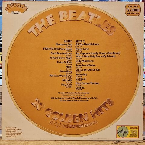 The Beatles – 20 Golden Hits LP PLAK