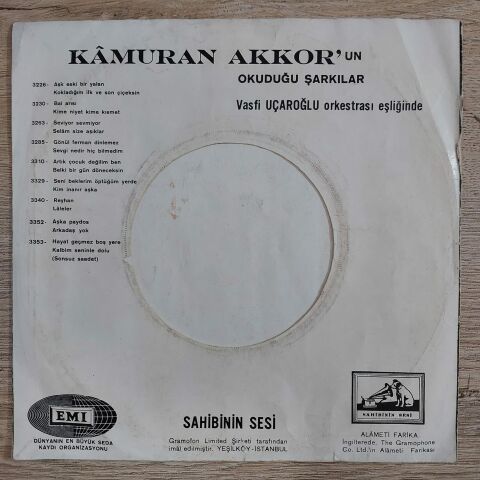 KAMURAN AKKOR - AŞKA PAYDOS 45LİK PLAK
