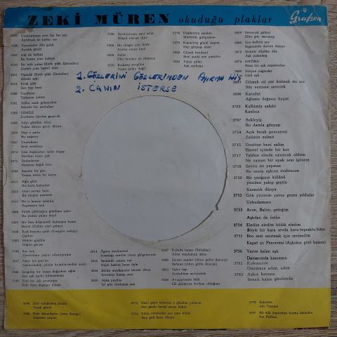Zeki Müren – Yıldızların Altında 45LİK PLAK