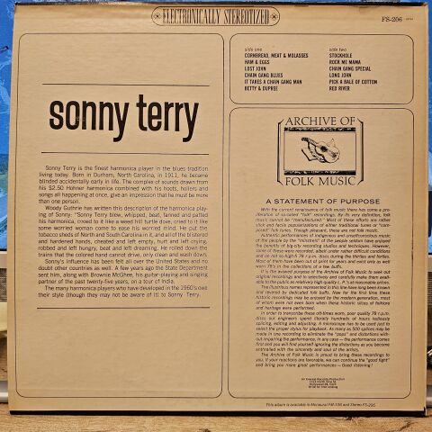 Sonny Terry – Blind Sonny Terry LP PLAK