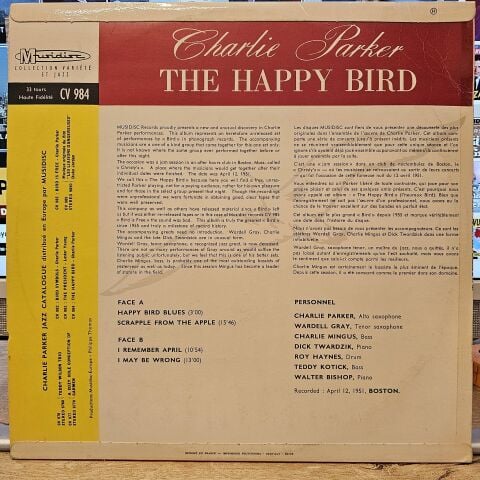 Charlie Parker – The Happy ''Bird'' LP PLAK