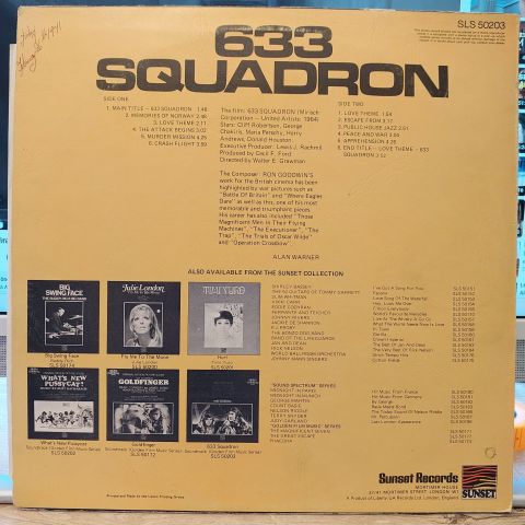 Ron Goodwin – 633 Squadron - Original Motion Picture Soundtrack LP PLAK