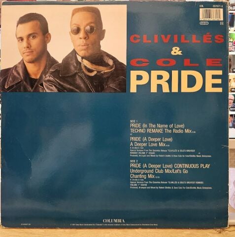 Clivillés & Cole – Pride (In The Name Of Love) LP PLAK