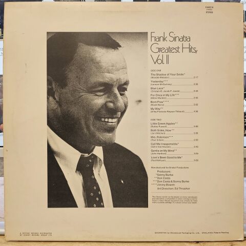 Frank Sinatra – Greatest Hits, Vol. II LP PLAK