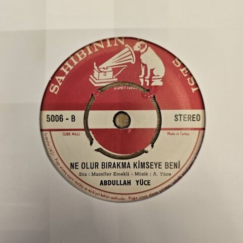 Abdullah Yüce – Evvelce Hüdayı 45LİK PLAK