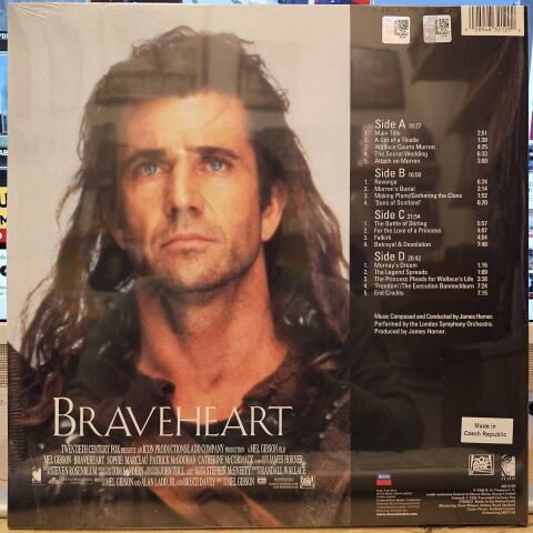 JAMES HORNER - BRAVEHEART SOUNDTRACK LP PLAK