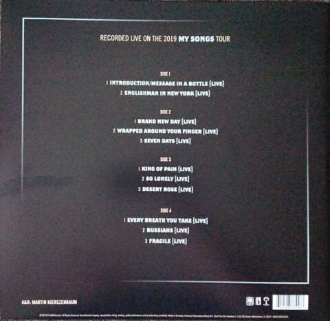 Sting – My Songs (Live) LP PLAK