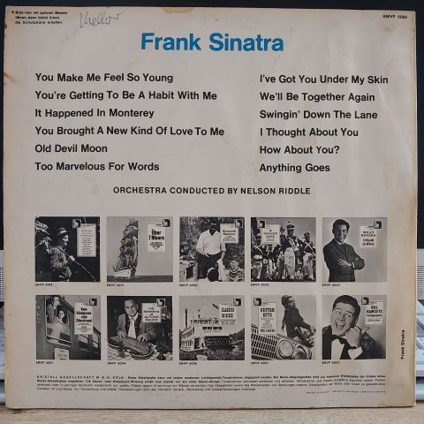 Frank Sinatra Und Das Orchester Nelson Riddle* – Frank Sinatra Und Das Orchester Nelson Riddle LP PLAK