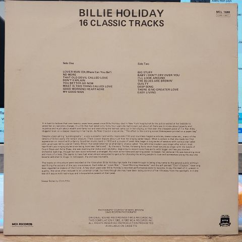 Billie Holiday – 16 Classic Tracks LP PLAK