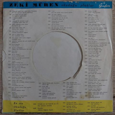 Zeki Müren – Açık Bırak Pencereni / Zalimin Zulmü 45LİK PLAK