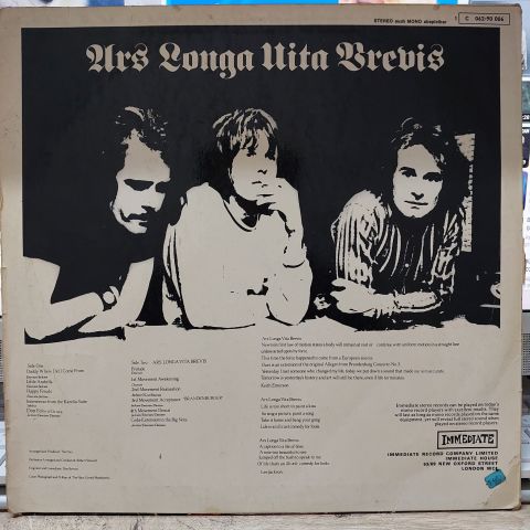 The Nice – Ars Longa Vita Brevis LP PLAK