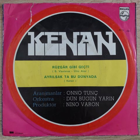 KENAN - RÜZGAR     GİBİ GEÇTİ 45LİK PLAK