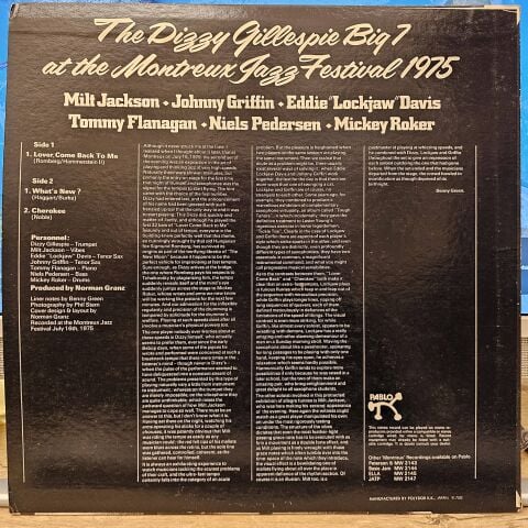 Dizzy Gillespie – At The Montreux Jazz Festival 1975 LP PLAK