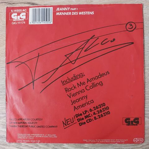 Falco – Jeanny (Part 1) 45LİK PLAK