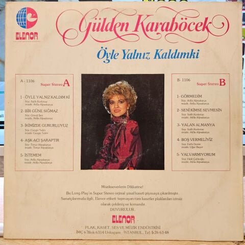 Gülden Karaböcek – Öyle Yalnız Kaldımki LP PLAK