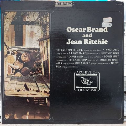 Oscar Brand And Jean Ritchie – Oscar Brand And Jean Ritchie LP PLAK