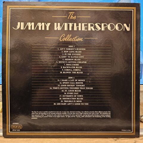 Jimmy Witherspoon – The Jimmy Witherspoon Collection 20 Blues Greats LP PLAK