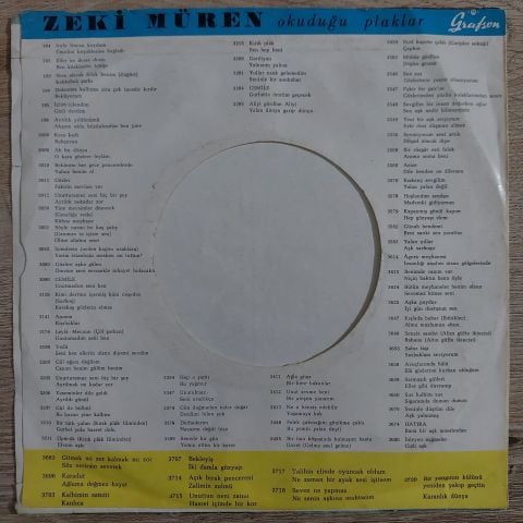 Zeki Müren – Mühür Gözlüm 45LİK PLAK
