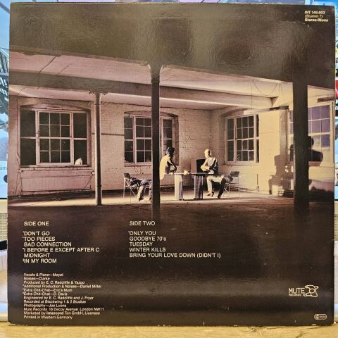 Yazoo – Upstairs At Eric's LP PLAK