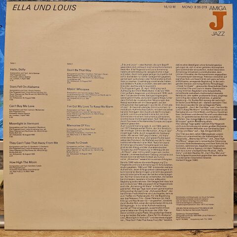 Ella Fitzgerald & Louis Armstrong – Ella und Louis LP PLAK