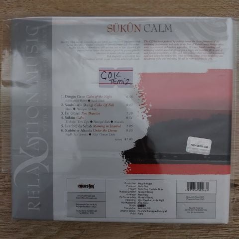 SÜKUN CALM - RELAXATION MUSIC CD