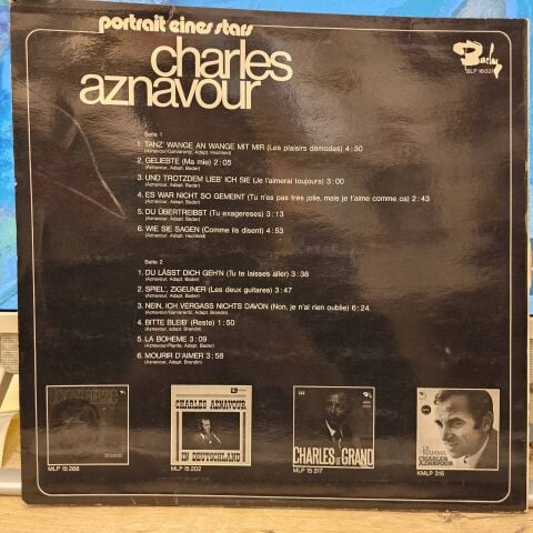 Charles Aznavour – Portrait Eines Stars LP PLAK (LA BOHEME)