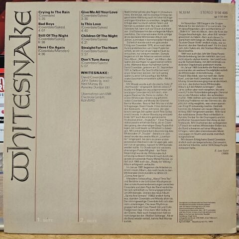 Whitesnake – 1987 LP PLAK