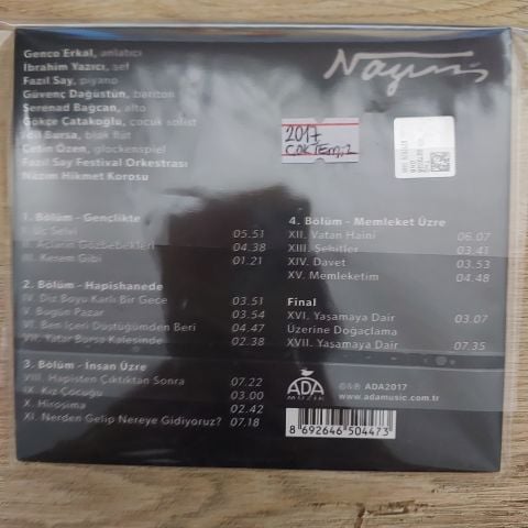 FAZIL SAY - NAZIM ORATORYOSU CD