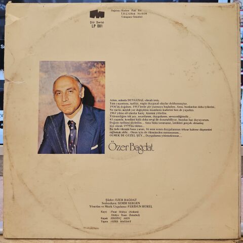 Özer Bağdat – Ölmek De Güzel Şey LP PLAK