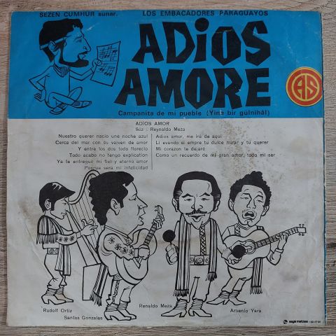 LOS EMBASADORES PARAGUAYOS - YİNE BİR GÜL NİHAL 45LİK PLAK
